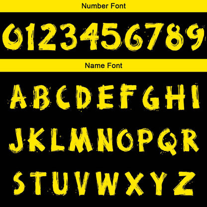 Custom Fluid Yellow Basketball Jersey Uniform Suit Printed Your Logo Name Number