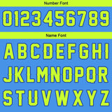 Custom Blue Neon Green Short Sleeve Hoodies for Men Women Shirts with Hoods Printed Name Logo