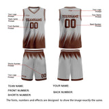 Custom Grey Brown Basketball Jersey Uniform Suit Printed Your Logo Name Number