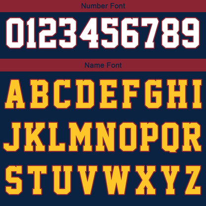 Custom Navy White Yellow Reversible Basketball Suit for Adults and Kids Personalized Jersey