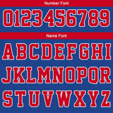 Custom Royal White Red Reversible Basketball Suit for Adults and Kids Personalized Jersey