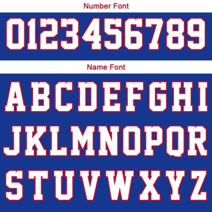 Custom Royal White Reversible Basketball Suit for Adults and Kids Personalized Jersey