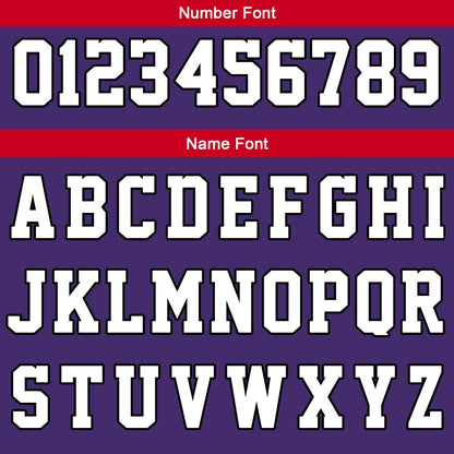 Custom Purple White Red Reversible Basketball Suit for Adults and Kids Personalized Jersey