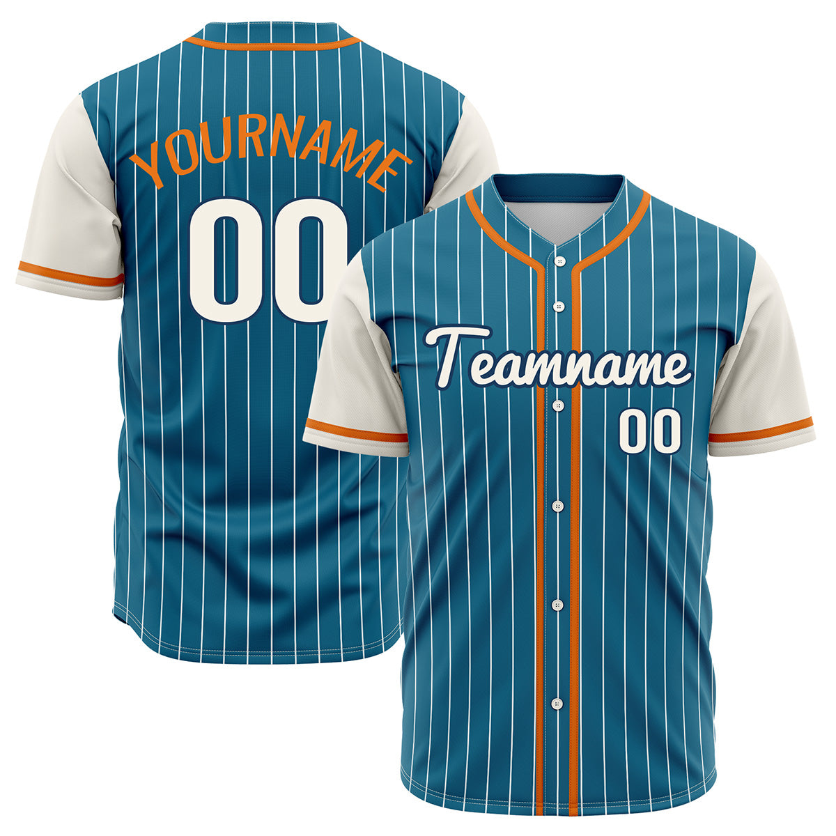 Custom Blue Off White Hip Hop Baseball Jersey Stitched Printed - Personalized Name Number Shirts #BB-0919-0043