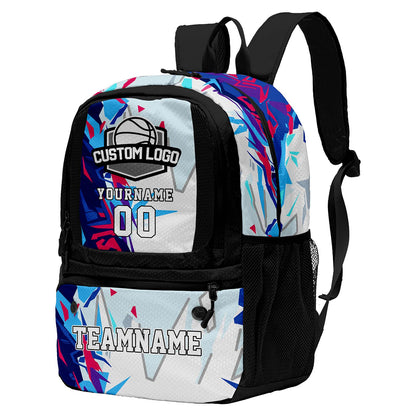 Custom Black Basketball Soccer Backpack Personalized Player Names - Numbers & Team Logo #150-BP-0914-0001