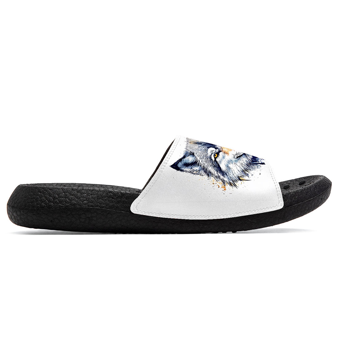 Customized Basketball Slippers With Added Patterns, Name Number Logo