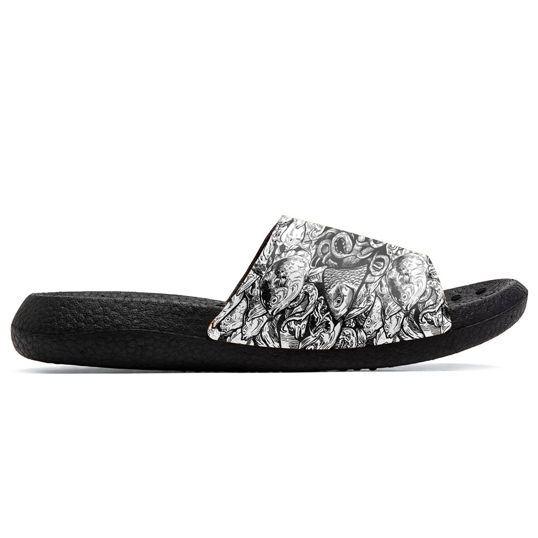Customized Basketball Slippers With Added Patterns, Name Number Logo