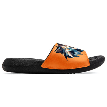 Customized Basketball Slippers With Added Patterns, Name Number Logo