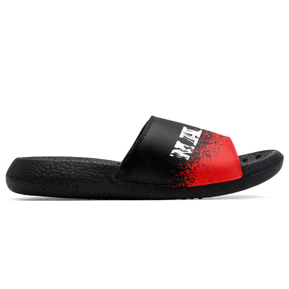 Customized Basketball Slippers With Added Patterns, Name Number Logo