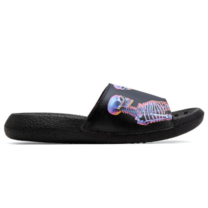 Customized Basketball Slippers With Added Patterns, Name Number Logo
