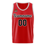 Custom Basketball Jersey Red-Black