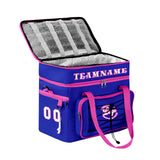 Custom Purple Pink Double Layer Insulated Cooler Bag - 600D Oxford Waterproof Picnic Tote for Camping, Hiking & BBQ - Large Capacity Thermal Lunch Bag