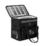 Custom Black Double Layer Insulated Cooler Bag - 600D Oxford Waterproof Picnic Tote for Camping, Hiking & BBQ - Large Capacity Thermal Lunch Bag