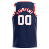 Custom Stitched Basketball Jersey for Men, Women And Kids Navy-White-Red