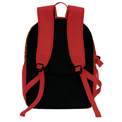 Custom Wine Red Yellow Basketball Soccer Backpack Personalized Player Names Numbers Team Logo #BB-0919-0039