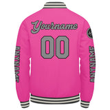Custom Pink Varsity Jackets for Men Women Youth Personalized Letterman Jackets