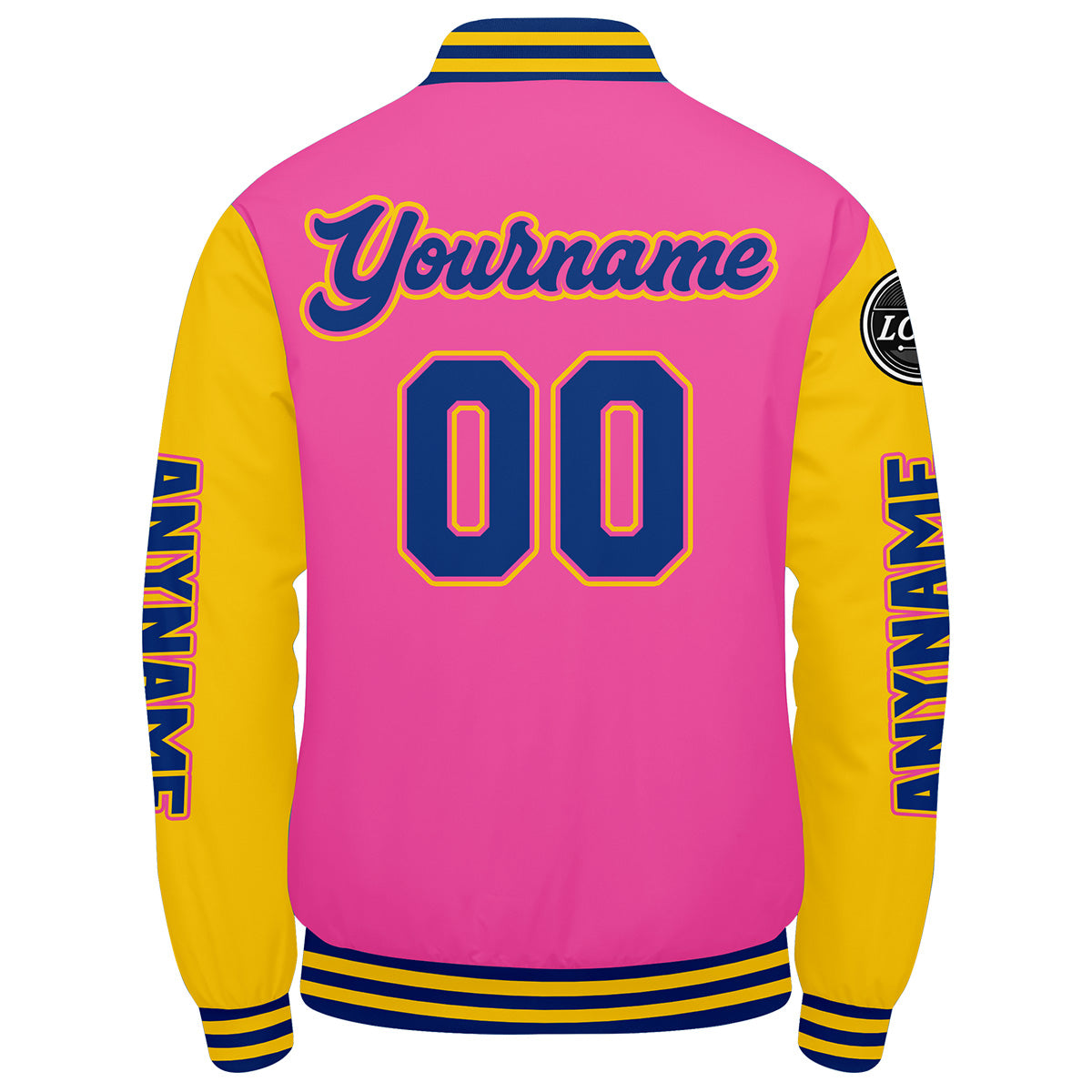 Custom Pink Yellow Royal Varsity Jackets for Men Women Youth Personalized Letterman Jackets