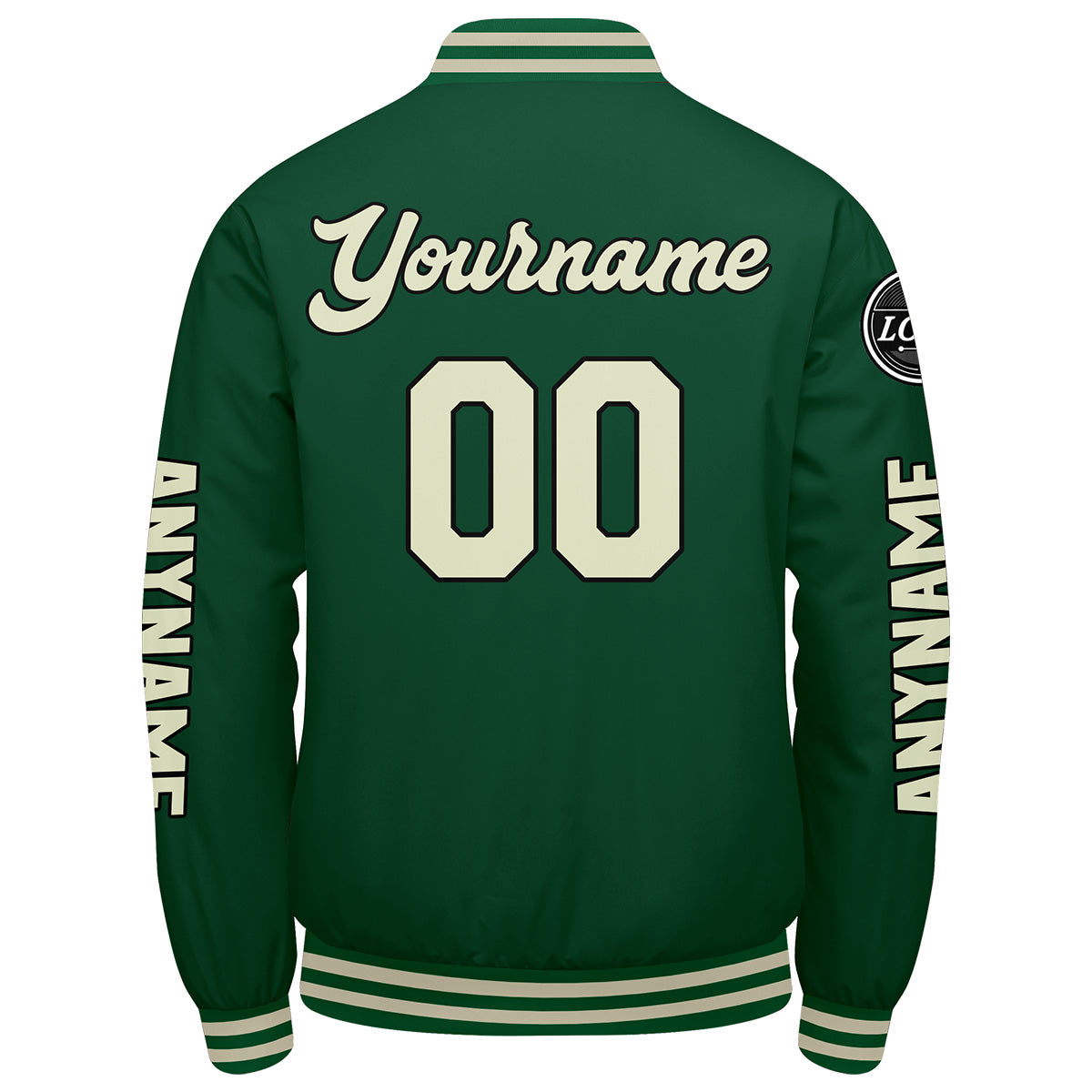 Custom Green Cream Varsity Jackets for Men Women Youth Personalized Letterman Jackets