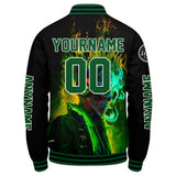 Custom Green Black Varsity Jackets for Men Women Youth Personalized Letterman Jackets