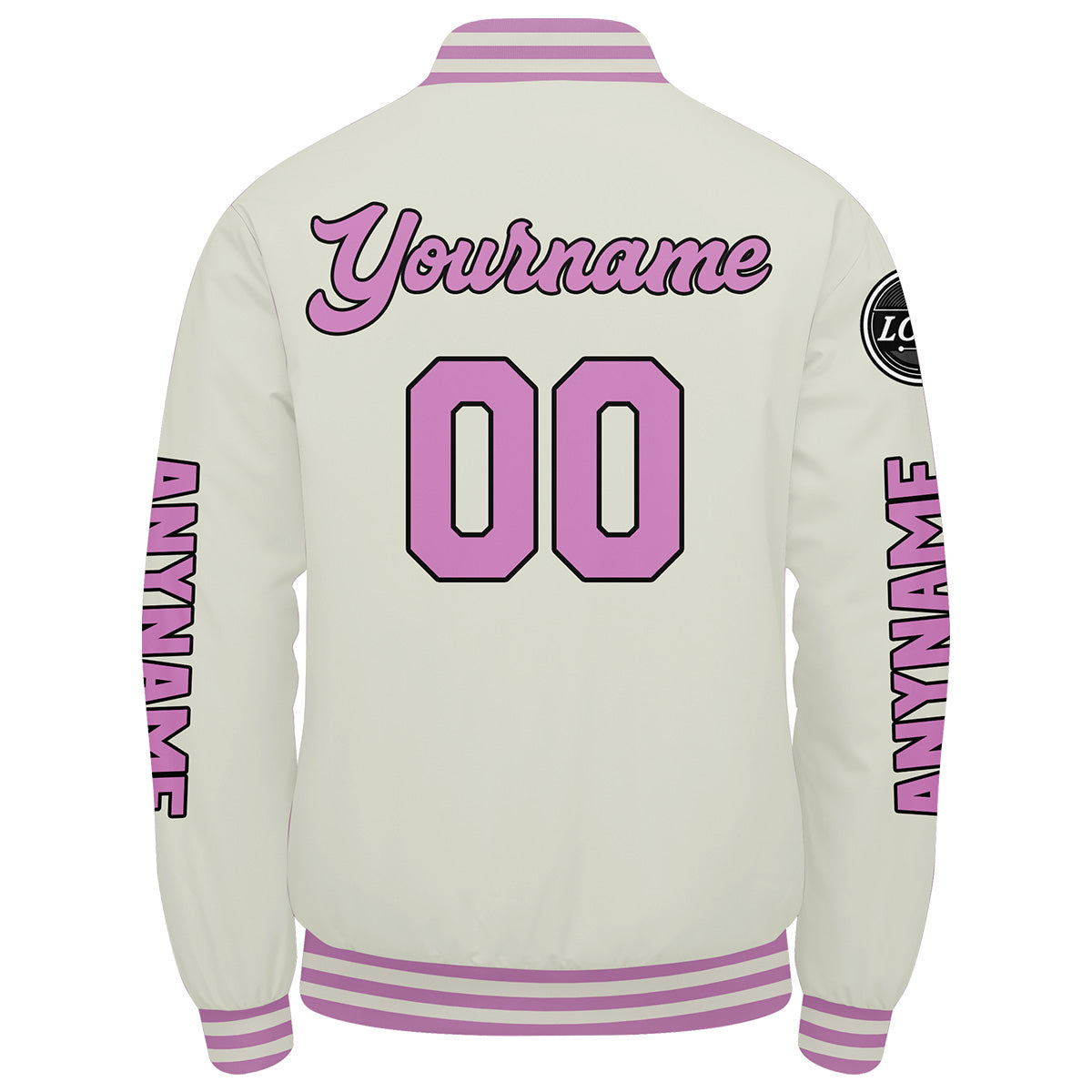 Custom Cream Pink Varsity Jackets for Men Women Youth Personalized Letterman Jackets