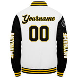 Custom Black Orange Varsity Jackets for Men Women Youth Personalized Letterman Jackets