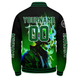 Custom Black Green Varsity Jackets for Men Women Youth Personalized Letterman Jackets