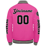 Custom Pink Varsity Jackets for Men Women Youth Personalized Letterman Jackets
