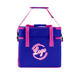 Custom Purple Pink Double Layer Insulated Cooler Bag - 600D Oxford Waterproof Picnic Tote for Camping, Hiking & BBQ - Large Capacity Thermal Lunch Bag
