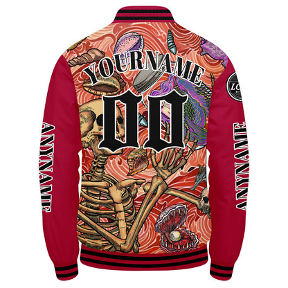Custom Red Varsity Jackets for Men Women Youth Personalized Letterman Jackets