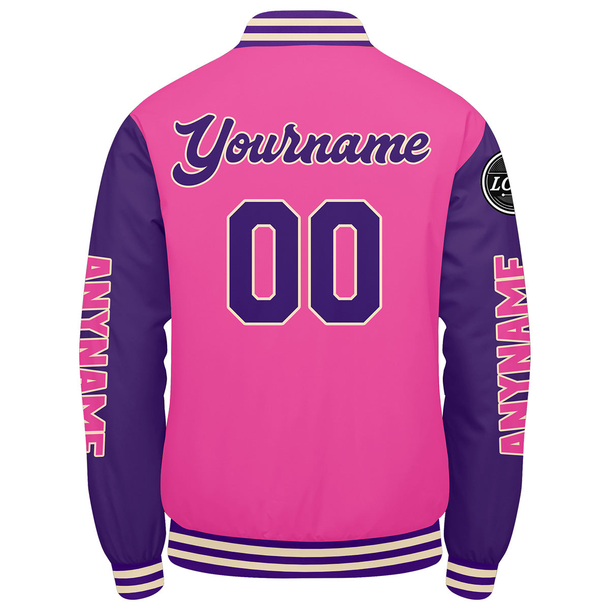 Custom Pink Purple Varsity Jackets for Men Women Youth Personalized Letterman Jackets