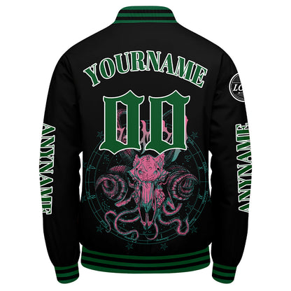 Custom Green Varsity Jackets for Men Women Youth Personalized Letterman Jackets