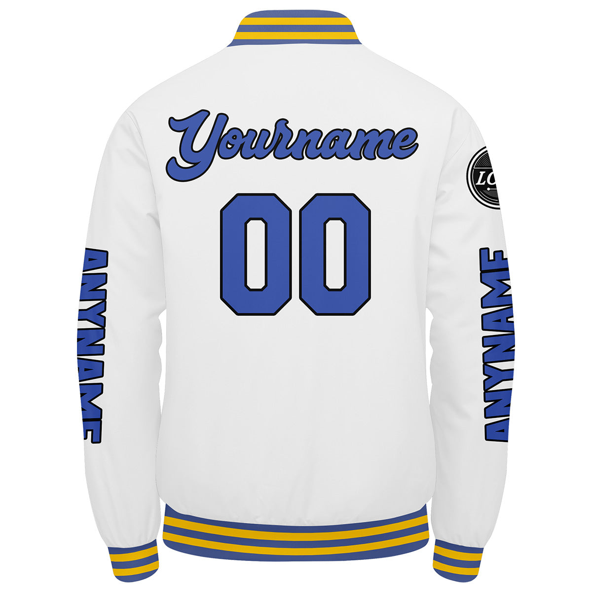 Custom White Blue Varsity Jackets for Men Women Youth Personalized Letterman Jackets