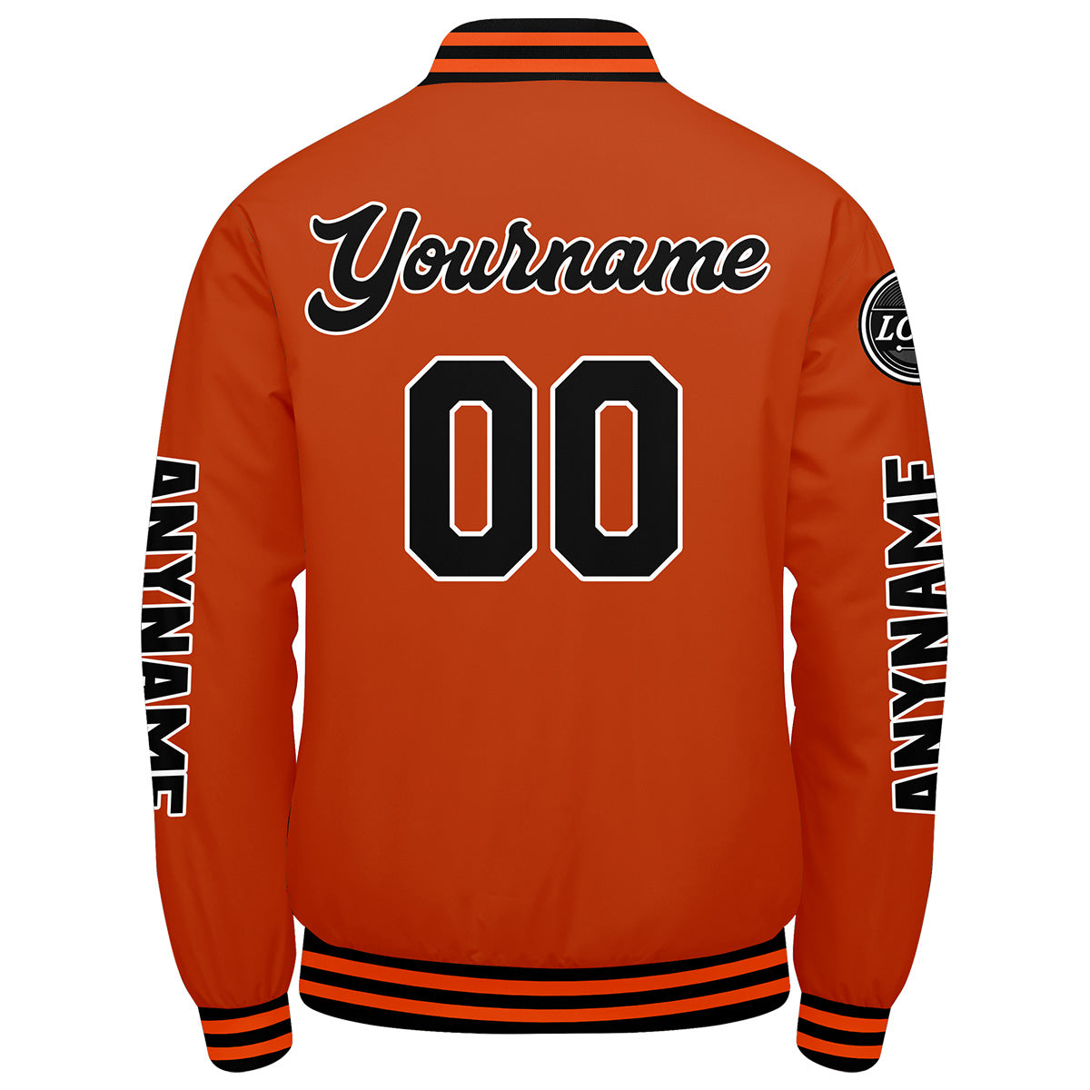 Custom Black Orange Varsity Jackets for Men Women Youth Personalized Letterman Jackets