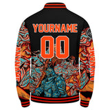 Custom Orange Varsity Jackets for Men Women Youth Personalized Letterman Jackets