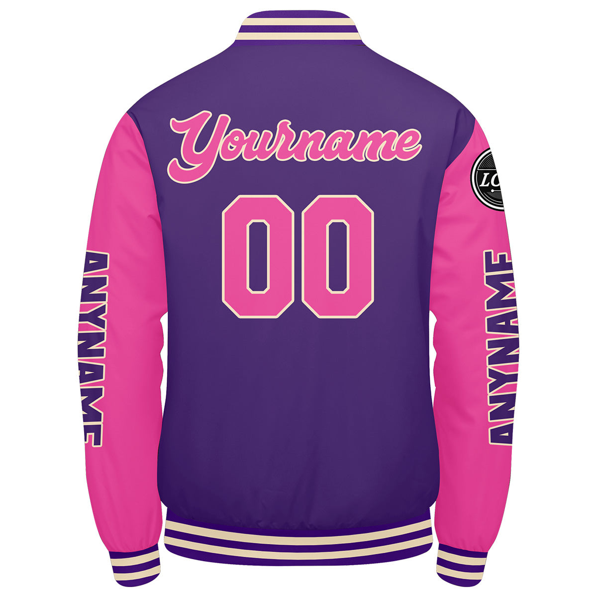 Custom Purple Pink Varsity Jackets for Men Women Youth Personalized Letterman Jackets