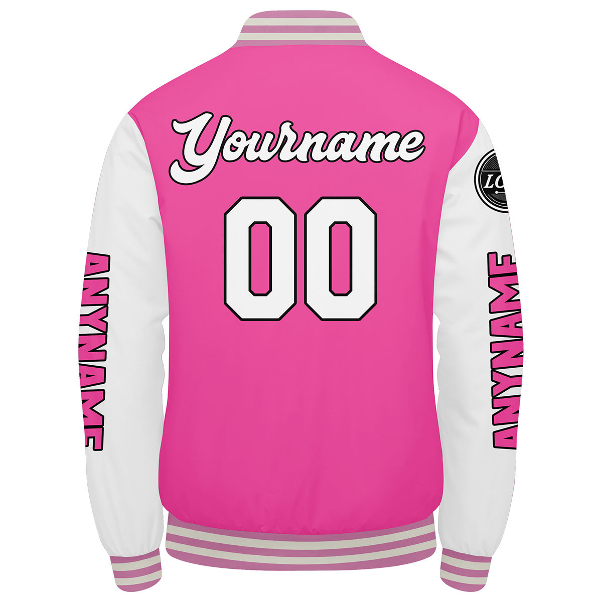 Custom Pink White Varsity Jackets for Men Women Youth Personalized Letterman Jackets