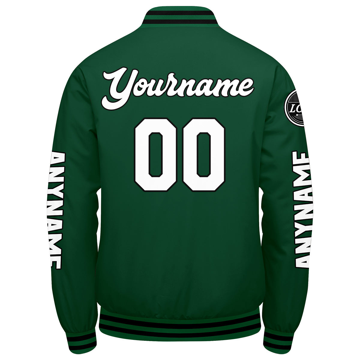 Custom Green Black White Varsity Jackets for Men Women Youth Personalized Letterman Jackets
