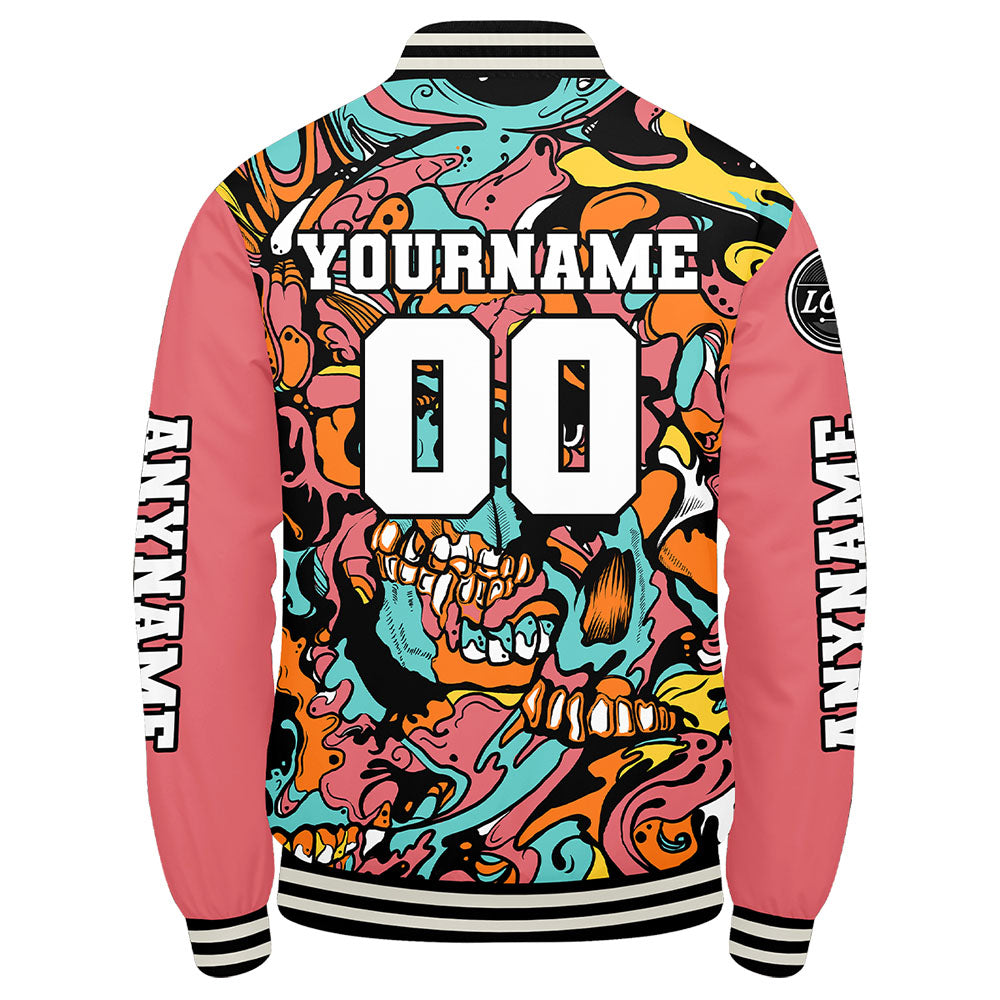 Custom Pink Varsity Jackets for Men Women Youth Personalized Letterman Jackets