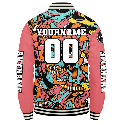 Custom Pink Varsity Jackets for Men Women Youth Personalized Letterman Jackets