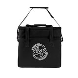 Custom Black Double Layer Insulated Cooler Bag - 600D Oxford Waterproof Picnic Tote for Camping, Hiking & BBQ - Large Capacity Thermal Lunch Bag