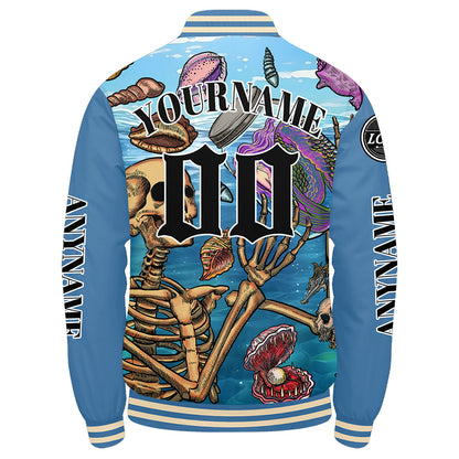 Custom Light blue Varsity Jackets for Men Women Youth Personalized Letterman Jackets
