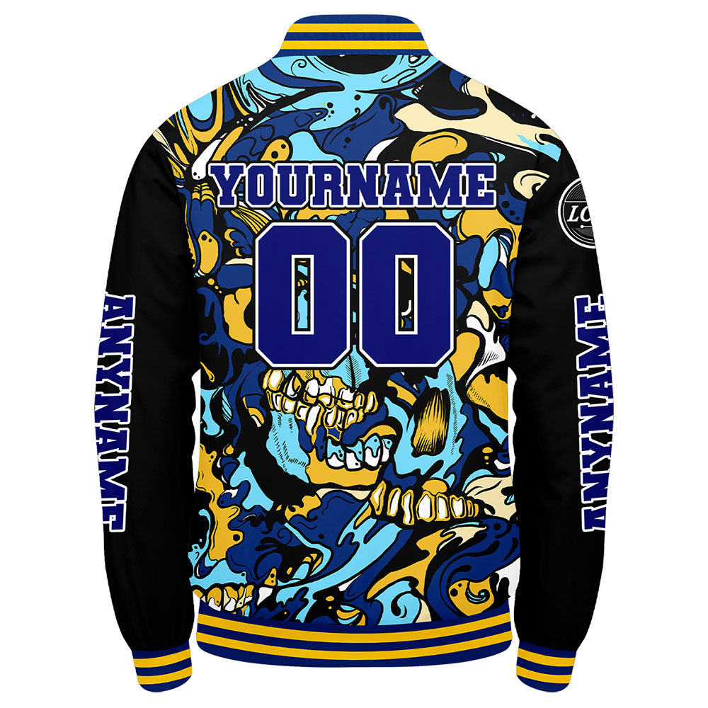 Custom Royal Yellow Varsity Jackets for Men Women Youth Personalized Letterman Jackets
