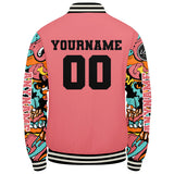 Custom Pink Varsity Jackets for Men Women Youth Personalized Letterman Jackets