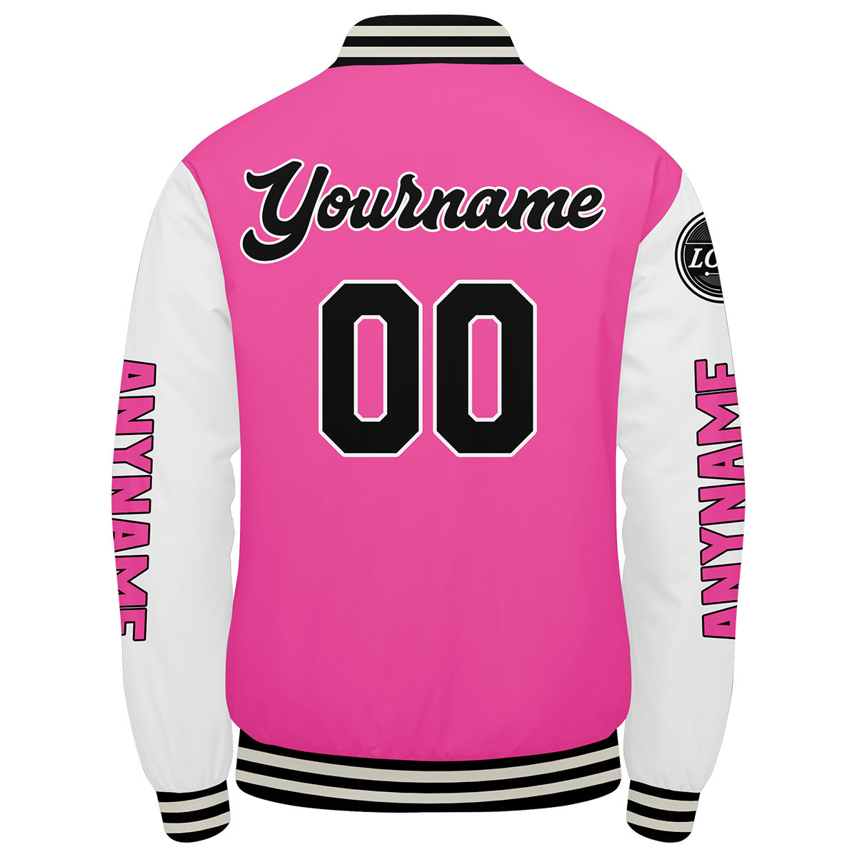 Custom Pink White Varsity Jackets for Men Women Youth Personalized Letterman Jackets