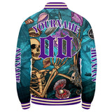 Custom Blue Purple Varsity Jackets for Men Women Youth Personalized Letterman Jackets