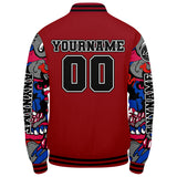 Custom Red Varsity Jackets for Men Women Youth Personalized Letterman Jackets