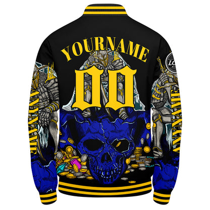 Custom Royal Yellow Varsity Jackets for Men Women Youth Personalized Letterman Jackets