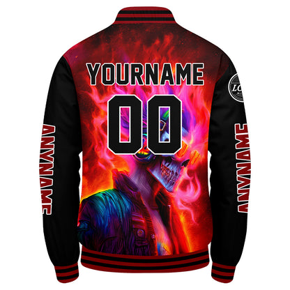 Custom Red Black Varsity Jackets for Men Women Youth Personalized Letterman Jackets