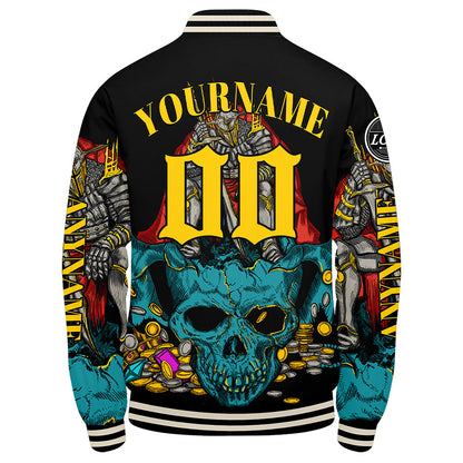 Custom Teal Yellow Varsity Jackets for Men Women Youth Personalized Letterman Jackets