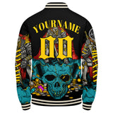 Custom Teal Yellow Varsity Jackets for Men Women Youth Personalized Letterman Jackets